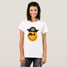 Tee de damas sonrientes piratas de Martha