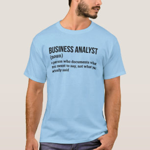 Camiseta Tee de definición de analista estratégico