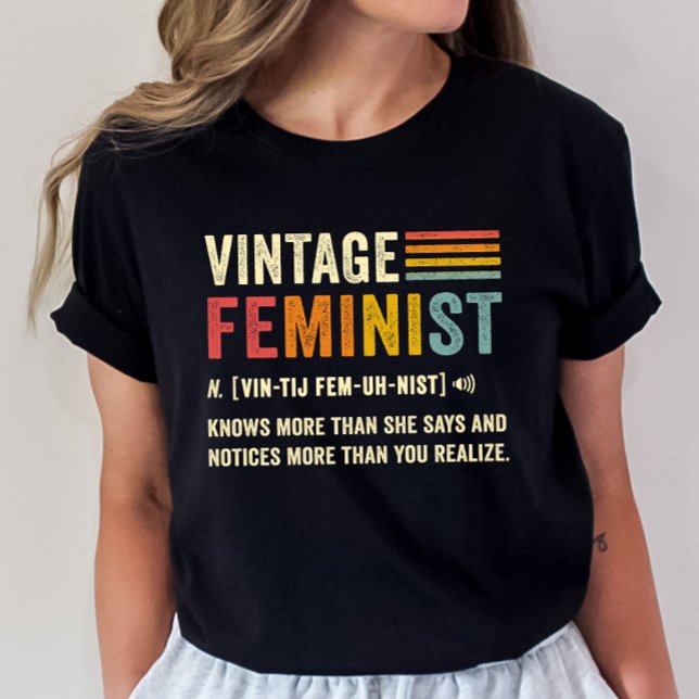 Camiseta Tee de definición feminista vintage, retro grunge (Subido por el creador)