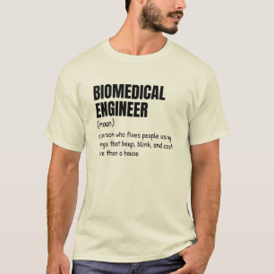 Camiseta Tee de definición ingeniero biomédico ingenioso