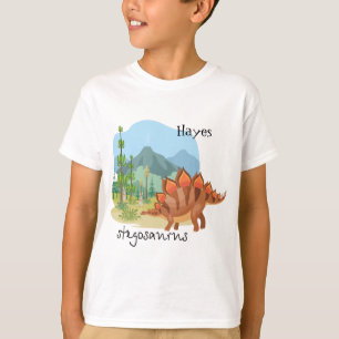 Camiseta Tee de dinosaurio y escena para niño