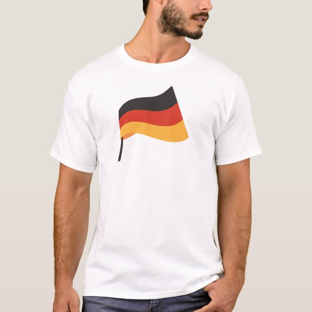 Camiseta Tee de diseño de bandera de Alemania (Anverso)