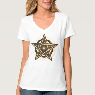 Camiseta Tee De Diseño De Estrellas Celestes - Brillante Br