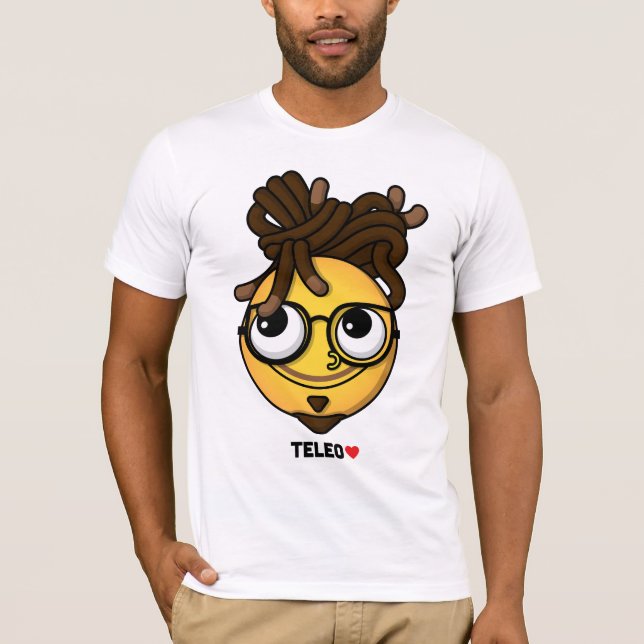 Camiseta Tee De Diseño Personalizado De Emoji TELEO (Finali (Anverso)