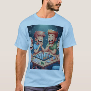 Camiseta Tee de diversión de juego de tablero nocturno