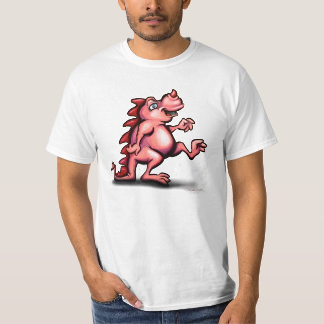 Camiseta Tee de dragón rosado (Anverso)