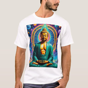Camiseta Tee de energía de la meditación de Buda celeste