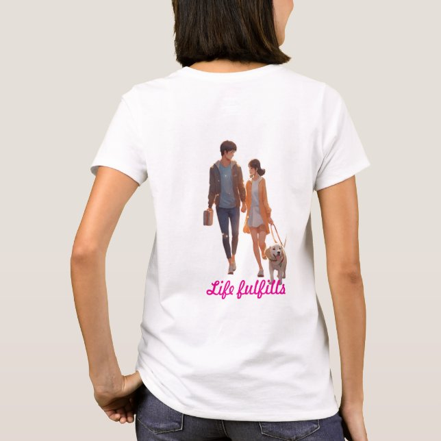 Camiseta Tee de estilo y barra (Reverso)