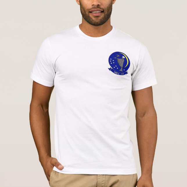 Camiseta Tee de "Fantasmas Gris" VMFA-531 (Anverso)