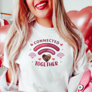 Camiseta Tee de fotografía de pareja de personalizables, un