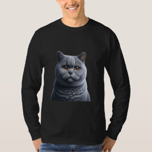 Camiseta Tee de gato británico de Shorthair - Retrato felin