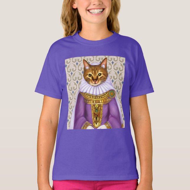 Camiseta Tee de gato medieval de soltera (Anverso)