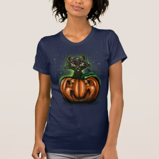 Camiseta Tee de gato negro