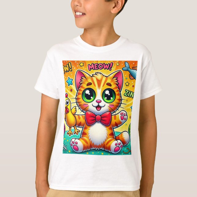 Camiseta "Tee de gato puramente lúdico" (Anverso)