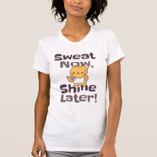 Camiseta Tee de gimnasio femenino - Sudor gitano más tarde