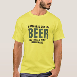 Camiseta Tee de gourmet divertida, cerveza y avispas de pol