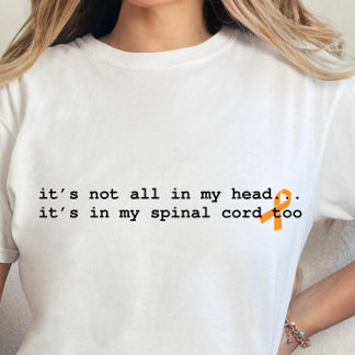 Camiseta tee de guerrero de esclerosis múltiple, conciencia