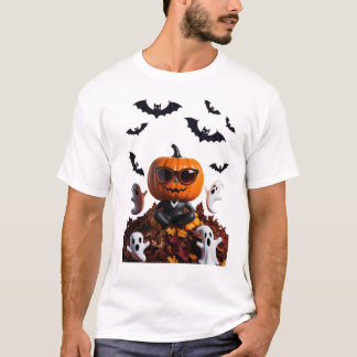 Camiseta Tee de Halloween - Creepin 'It Real Pumpkin Design