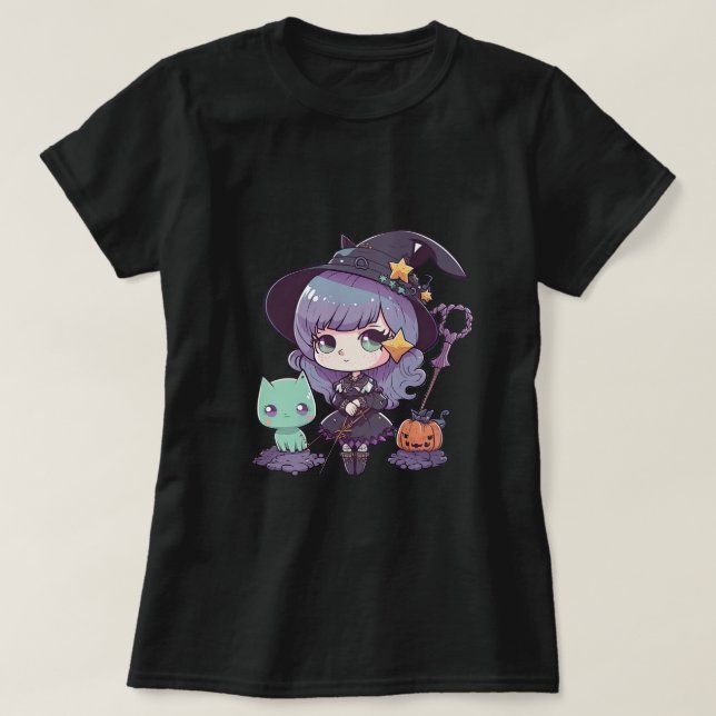 Camiseta Tee de Halloween de Gótico Pastel (Diseño del anverso)