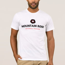 Camiseta Tee de hombres de manga corta Rosa Defensivo