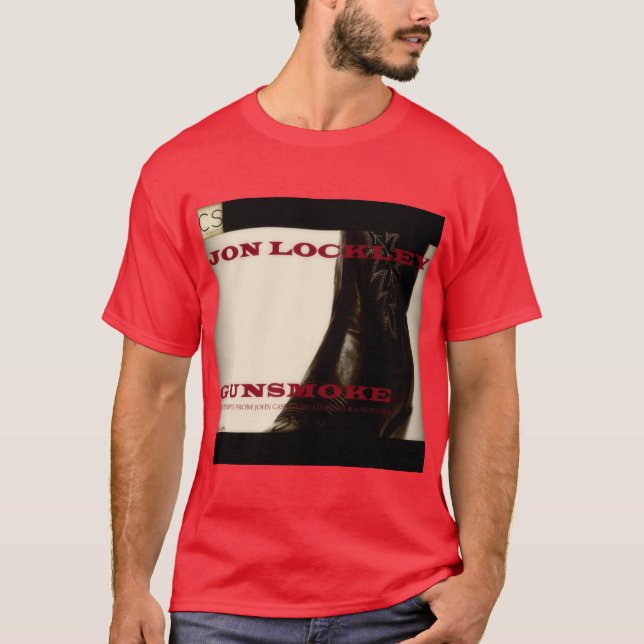 Camiseta Tee de humo de pistola por Jon Lockley (Anverso)