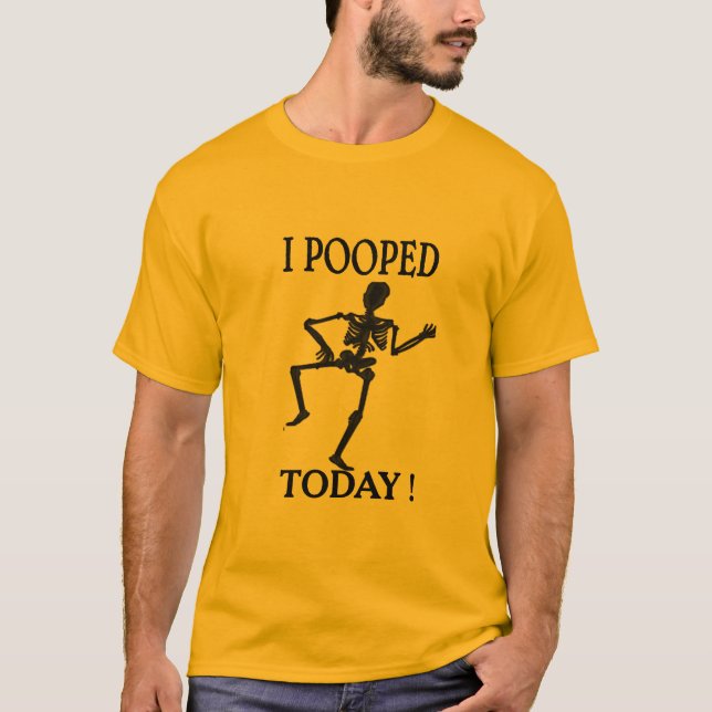 Camiseta Tee De Humor De Poop, Que Se Duerme Hoy (Anverso)