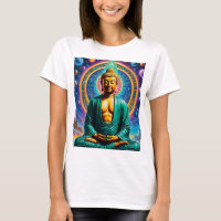Tee de iluminación cósmica de Buda galáctico