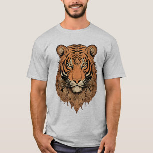Camiseta Tee de Ilustracion Tigre estilizado