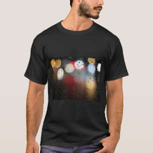 Camiseta Tee de impresión de agua de cristal de ventana