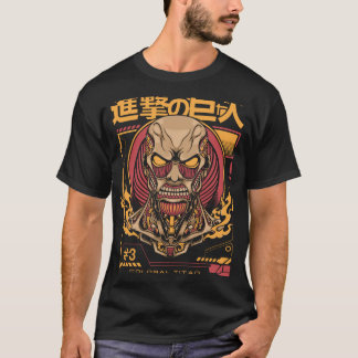 Camiseta Tee de impresión Eren Titan de color completo