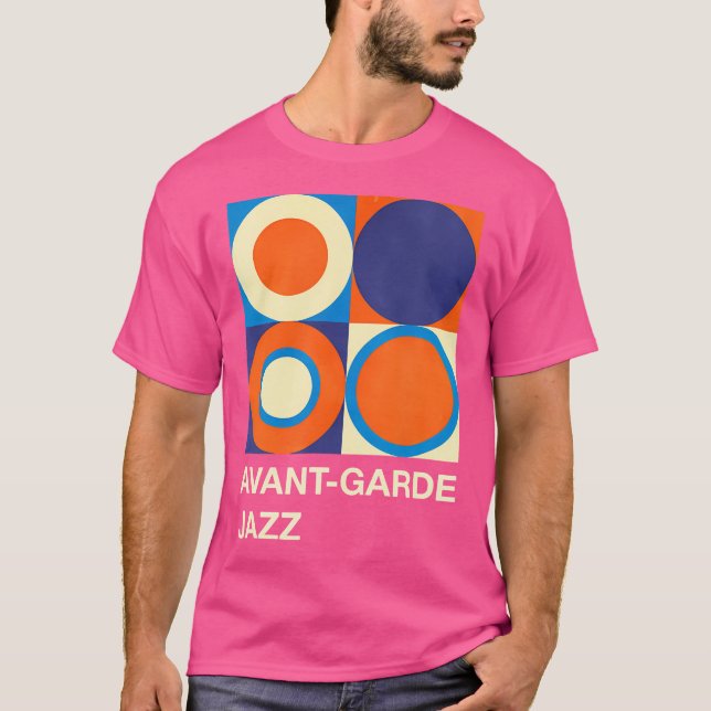 Camiseta Tee de jazz retro vanguardista (Anverso)