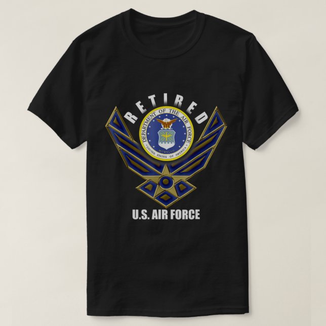 Camiseta Tee De Jubilación De Veteranos De La Fuerza Aérea  (Diseño del anverso)