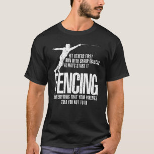 Camiseta Tee de juego de palabras con espada para esgrima