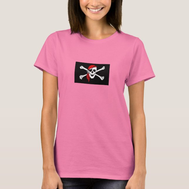 Camiseta Tee de la bandera pirata (Anverso)
