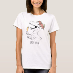 Camiseta Tee de la fiesta de las novias de los dinosaurios