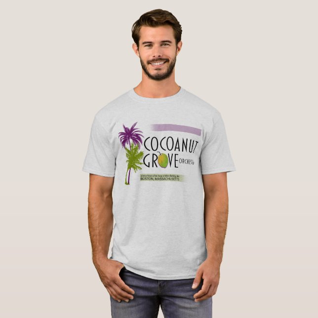 Camiseta Tee de la orquesta Cocoanus Grove (Anverso completo)