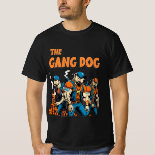Camiseta Tee de la tripulación de la calle Gang Dog