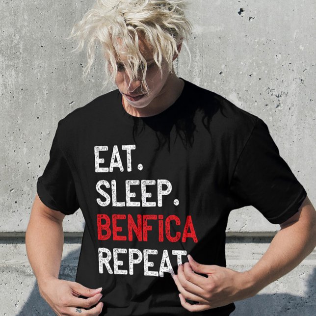 Camiseta Tee de la vida del ventilador: Comer, dormir, Benf (Subido por el creador)