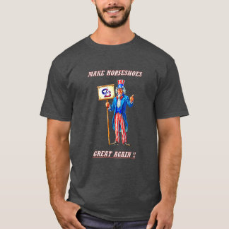 Camiseta Tee de lanzamiento básico de herradura oscura