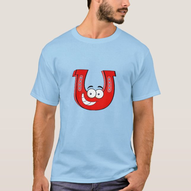 Camiseta Tee de lanzamiento de herradura básico (Anverso)