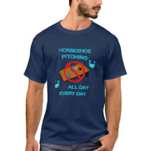 Tee de lanzamiento de herradura oscura BASIC