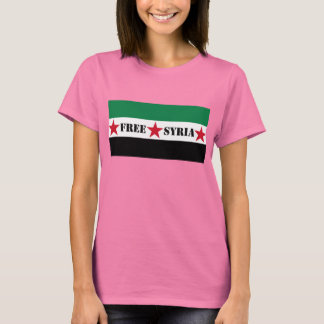 Camiseta Tee de las damas de la bandera de Siria libre