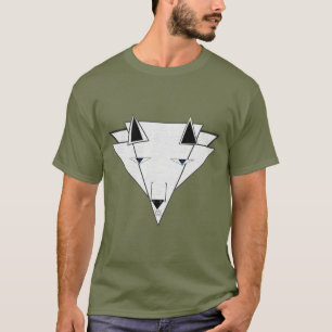 Camiseta Tee de lobo masculino de JHT