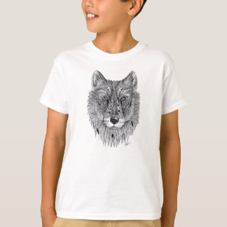Camiseta Tee de lobo para niños