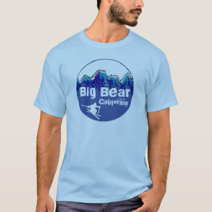 Camiseta Tee de los chicos de esquí azul del Big Bear Calif