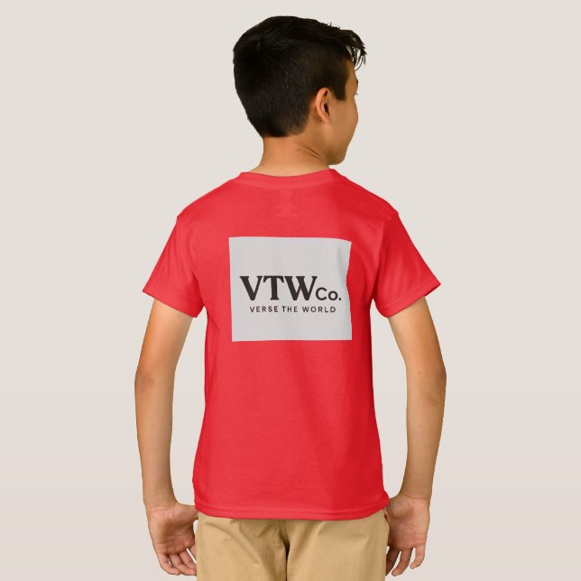 Camiseta Tee de los niños de viaje (Reverso completo)