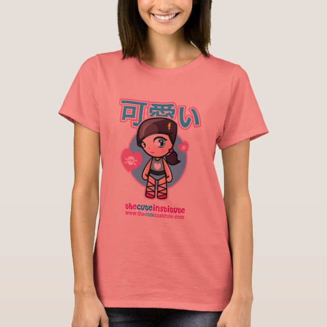 Camiseta tee de manga corta kawaii (Anverso)