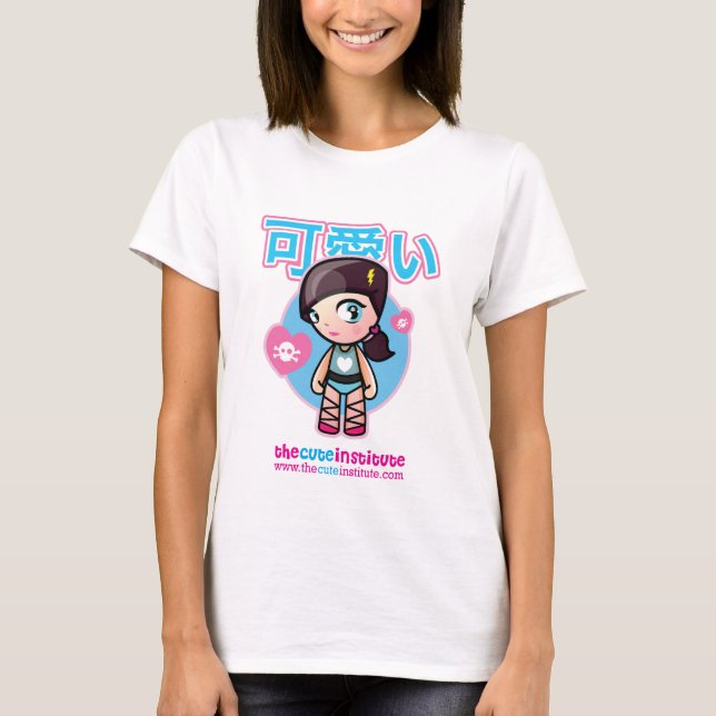 Camiseta tee de manga corta kawaii (Anverso)