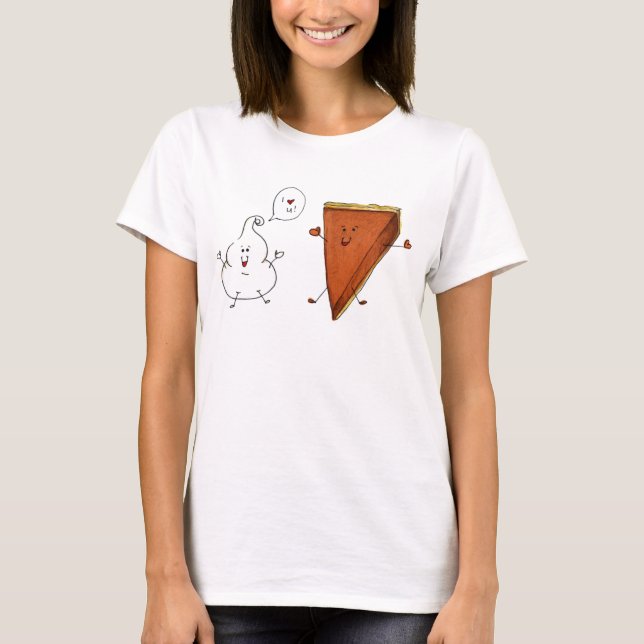 Camiseta Tee de manga larga de las mujeres con pieles de ca (Anverso)