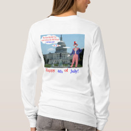 Camiseta tee de manga larga para mujeres. Feliz 4. rata/unc